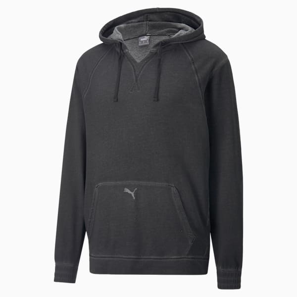 Studio Wash Men's Training Hoodie, Puma Black, extralarge-IND