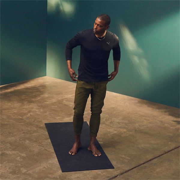 Studio Waffle Long Sleeve Training Tee Men, Puma Black
