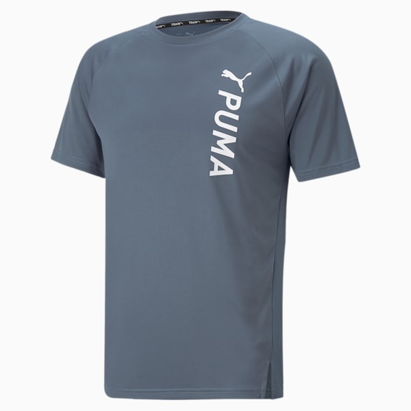 Fit Short Sleeve Men's Training T-Shirt, Evening Sky, extralarge-IND