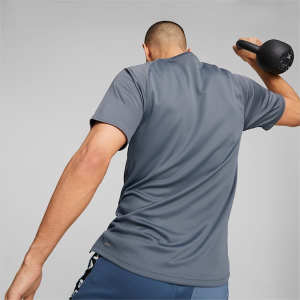 Fit Short Sleeve Men's Training T-Shirt, Evening Sky, extralarge-IND