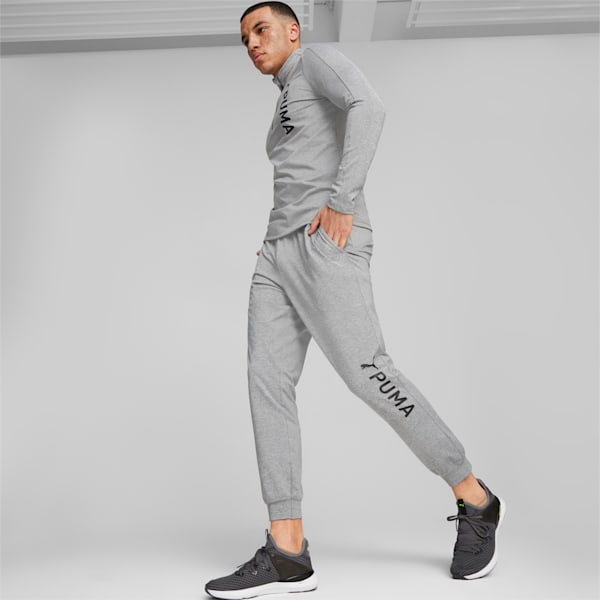 Train Fit Polyspan Men's Jogger, Medium Gray Heather, extralarge-IND