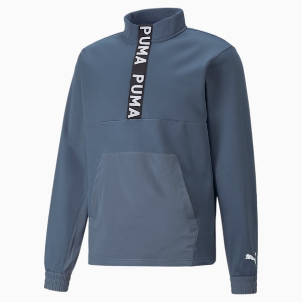 Pullover de entrenamiento Fit PWRFleece Midlayer para hombre, Evening Sky, extralarge