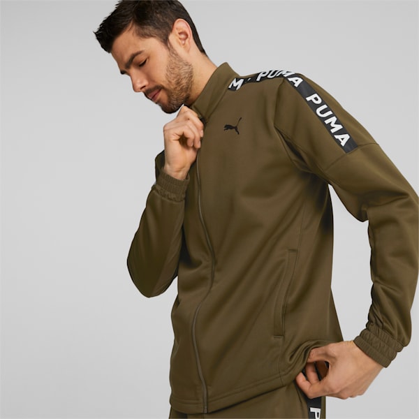 PUMA FIT PWRFLEECE Men's Jacket, Deep Olive, extralarge-IND