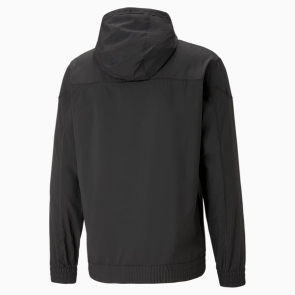 PUMA FIT Woven Men's Jacket, PUMA Black-Cool Dark Gray, extralarge-IND
