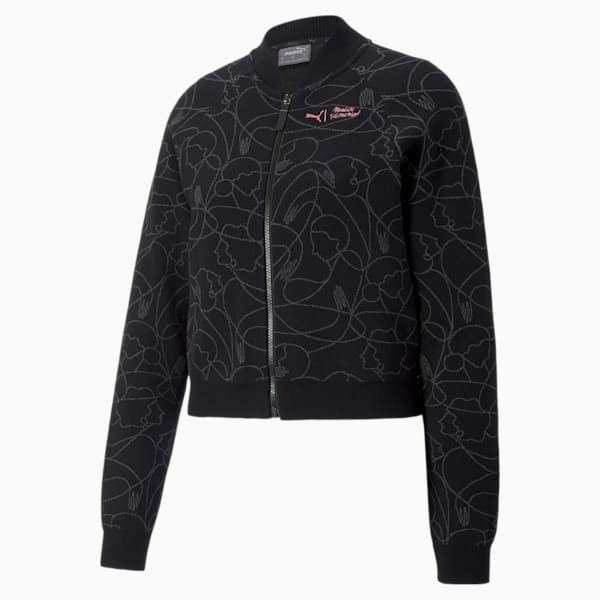 PUMA x MAGGIE STEPHENSON Women's Knit Jacket, Puma Black, extralarge