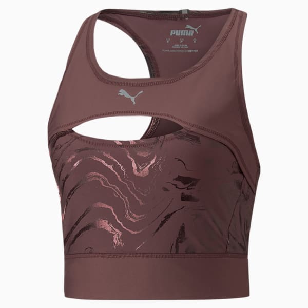 RUN ULTRAFORM AOP CROP TANK, Dusty Plum, extralarge-IND