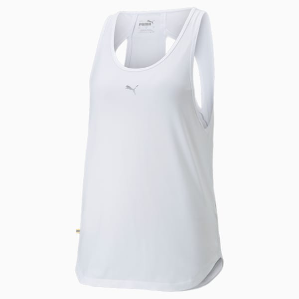 Débardeur de course à pied Run CLOUDSPUN, femme, Blanc Puma