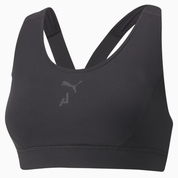 SEASONS Women's High Impact Running Bra, Puma Black, extralarge-IND