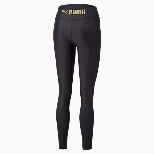 Fit EVERSCULPT Women's High Waist Training Tights, Puma Black-Metallic Gold