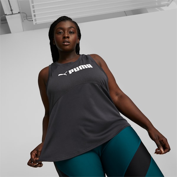 Fit Logo Women's Training Tank Top, Puma Black