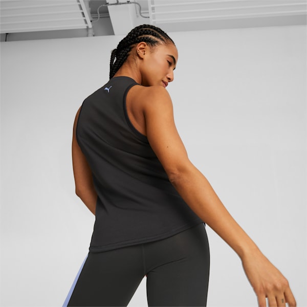 Fit Logo Women's Training Tank Top, PUMA Black-Elektro Purple