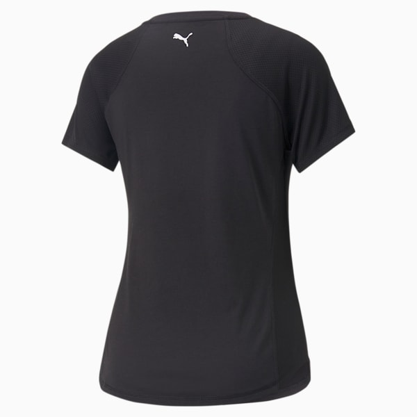 PUMA Fit Logo Training Tee Women, Puma Black-- Puma White, extralarge-GBR