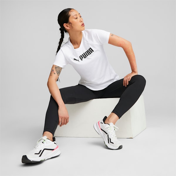 FIT Logo Training Women's Regular Fit T-Shirt, Puma White, extralarge-IND