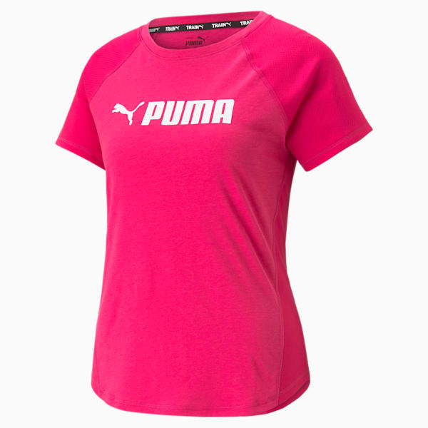 PUMA FIT Logo Training Women's T-Shirt, Orchid Shadow-PUMA White