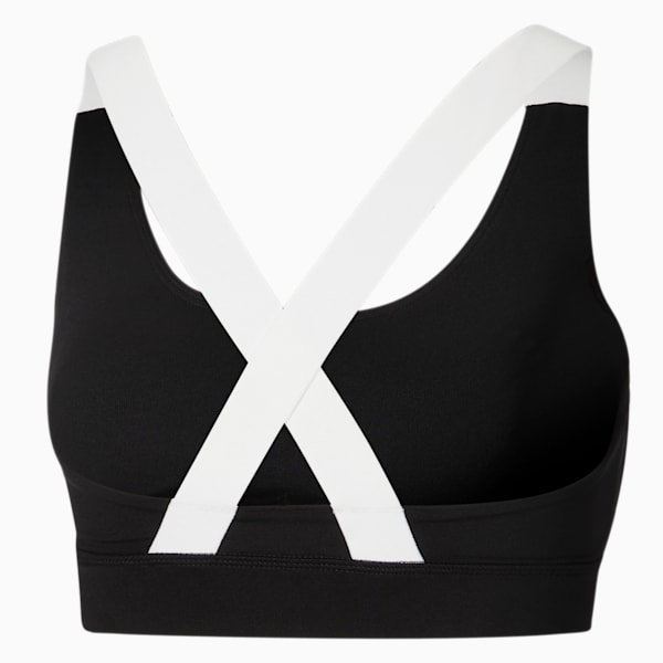 Brassière de fitness à maintien modéré Fit Femme, Puma Black, extralarge