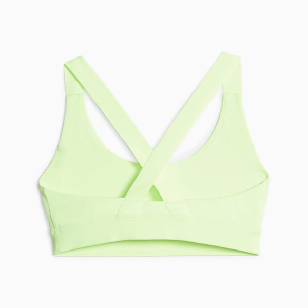 PUMA Fit Mid Impact Training Bra, Speed Green-PUMA Black, extralarge-IND