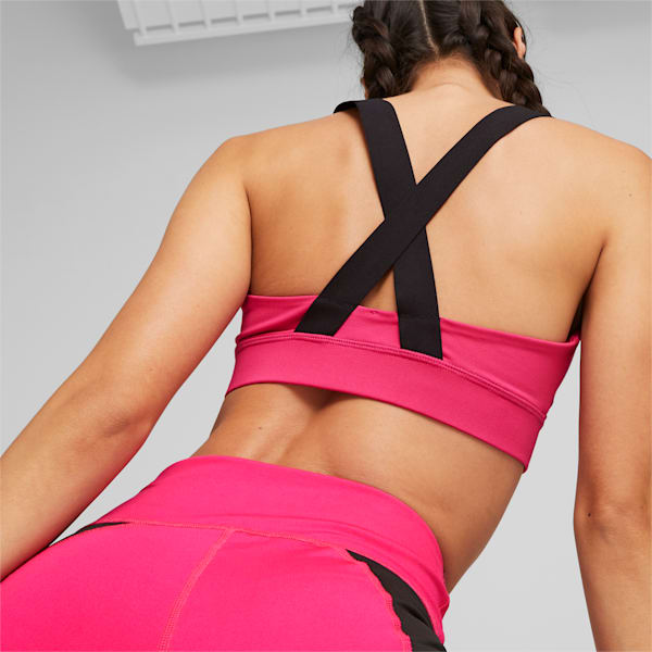 PUMA Fit Mid Impact Training Bra, Orchid Shadow, extralarge-IND