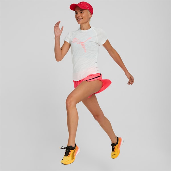 Run Logo Short Sleeve Running Women's T-Shirt, Puma White, extralarge-IND