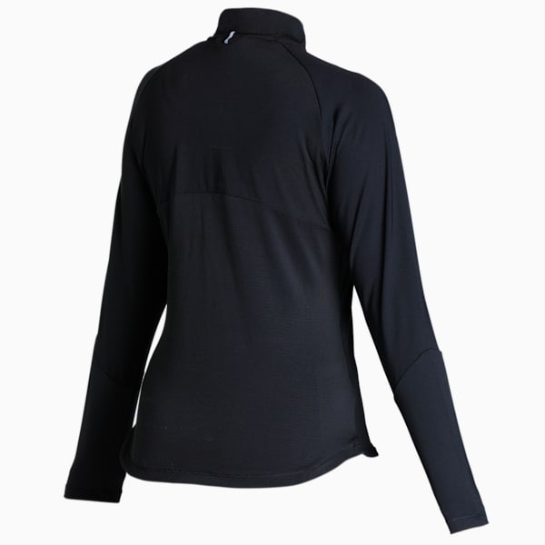 Run Knit Half Zip Running Pullover Women, Puma Black, extralarge-IND