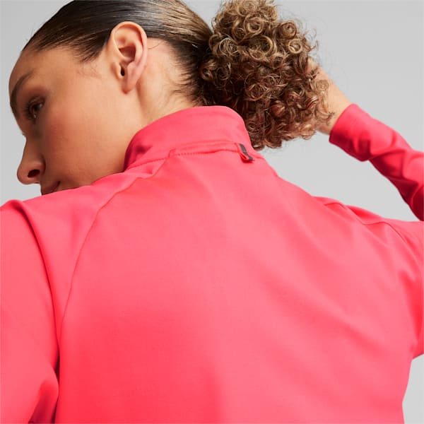 Run Knit Half Zip Running Pullover Women, Sunset Glow, extralarge-IND