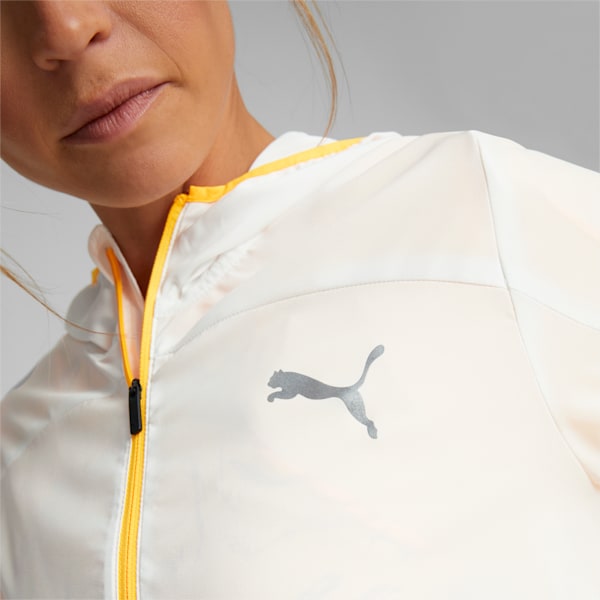 RUN WOVEN HOODED JACKET W, Puma White, extralarge-IND