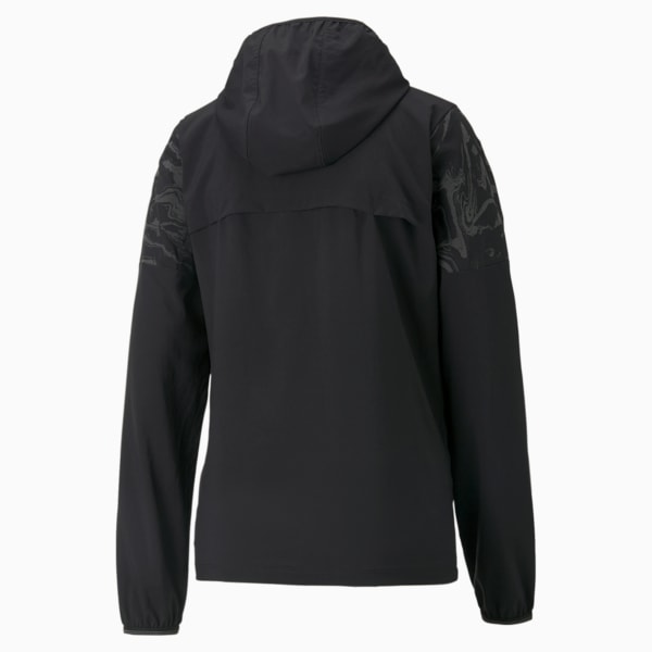Q4 Woven Running Jacket Women, Puma Black
