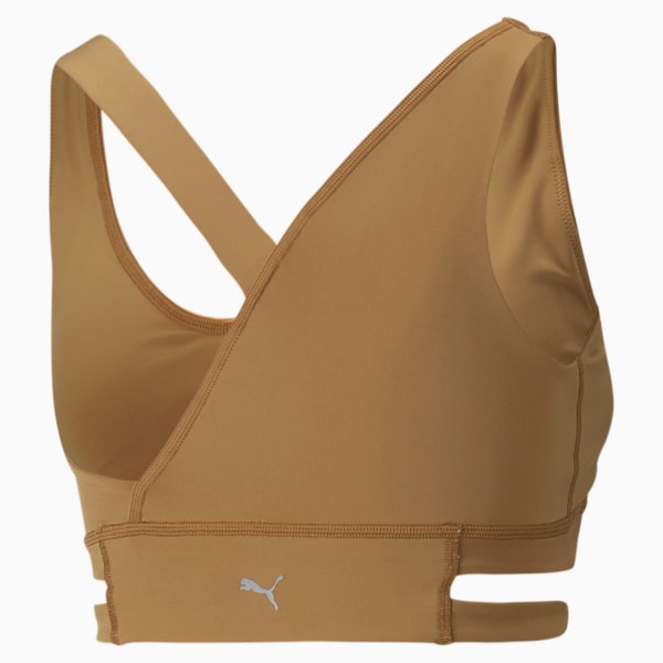 Mid Impact Fashion Luxe Training Bra Women, Desert Tan