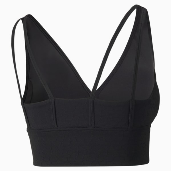 Flawless Mid Impact Women's Sports Bra, Puma Black