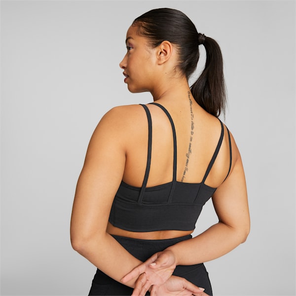 Flawless Mid Impact Women's Training Bra, Puma Black, extralarge-IND