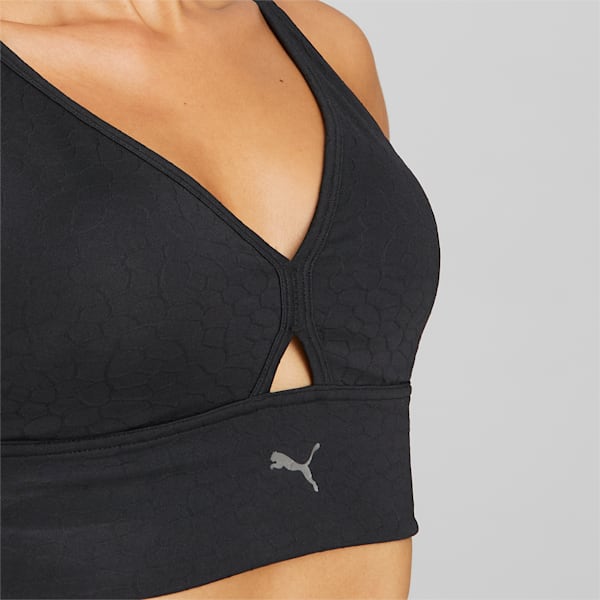 Flawless Mid Impact Women's Sports Bra, Puma Black