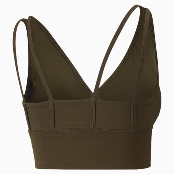 Mid Impact Flawless Women's Training Bra, Deep Olive, extralarge-IND