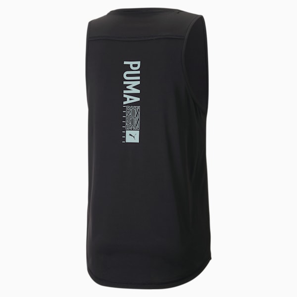 Run Logo Running Singlet Men, Puma Black