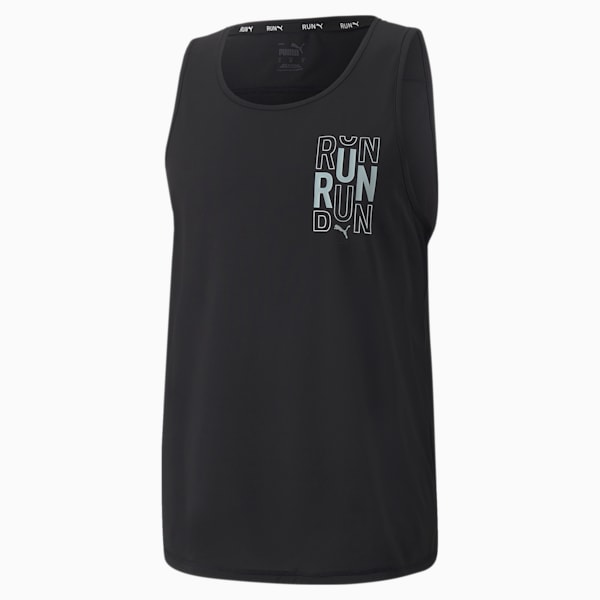 Run Logo Running Singlet Men, Puma Black