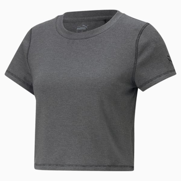 T-shirt d'entraînement côtelé Exhale Studio, femme, Puma Black
