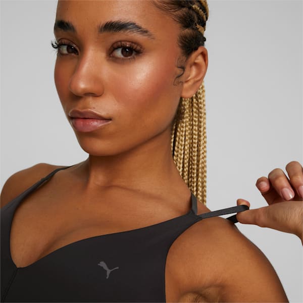 Elite Low Impact Strappy Women's Training Bra, Puma Black, extralarge-IND