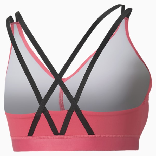 Elite Low Impact Strappy Women's Training Bra, Sunset Pink, extralarge-IND