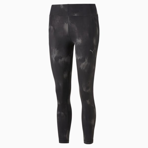 Women's PUMA Active Printed Training Leggings in Black/Blue size XL