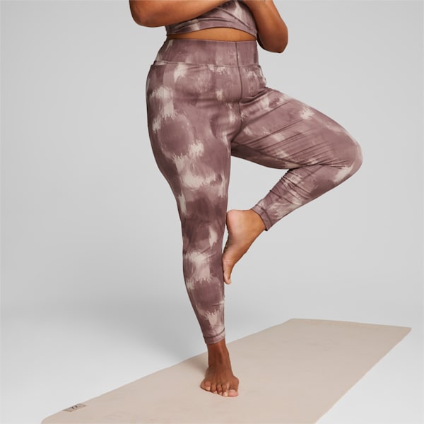 Studio Your Move Printed Training Leggings Women, Rose Quartz-Paint Stroke print, extralarge-IND