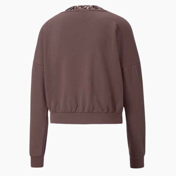 Safari Glam Women's Training Sweatshirt, Dusty Plum, extralarge-IND