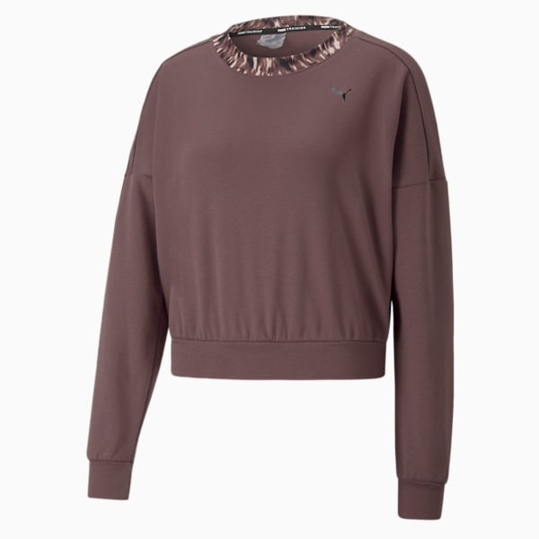 Safari Glam Women's Training Sweatshirt, Dusty Plum, extralarge-IND