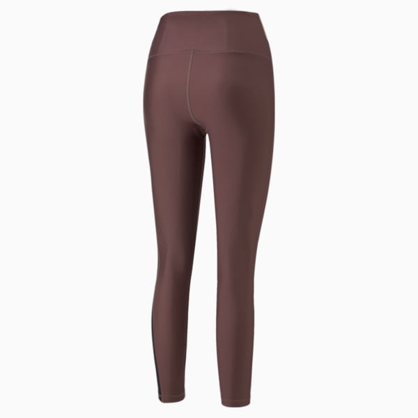 Safari Glam HW Full Women's Tights, Dusty Plum-Rose Quartz-Fur real print, extralarge-IND