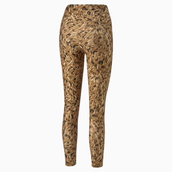 Safari Glam HW 7/8 Women's Tights, Desert Tan-Fur real print, extralarge-IND