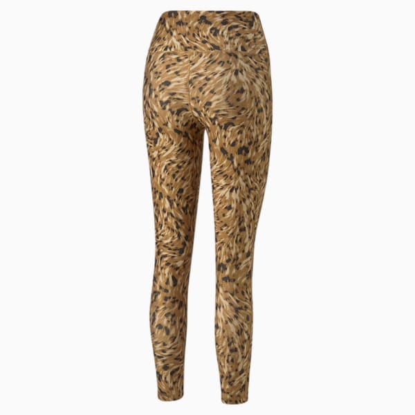 Leggings de training 7/8 para mujer Safari Glam, Desert Tan-Fur real print, extralarge