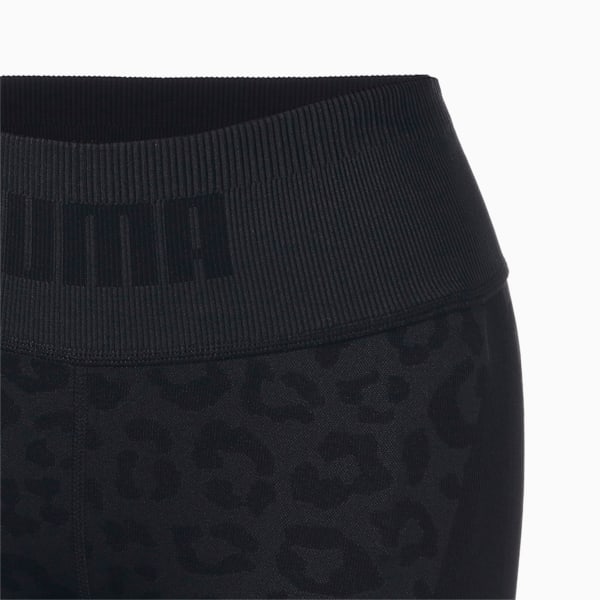 ウィメンズ トレーニング FORMKNIT シームレス ハイウエスト 7/8 タイツ, Puma Black-leopard print, extralarge-JPN