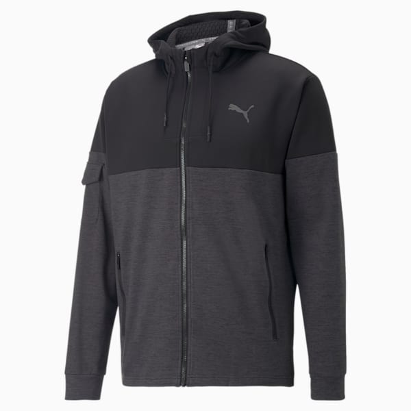 Cloudspun Men's Training Jacket, Puma Black Heather, extralarge