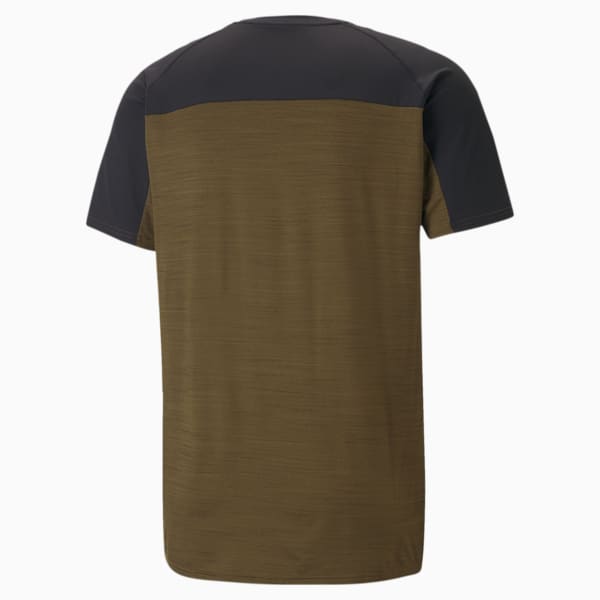 CLOUDSPUN Short Sleeve Training Men's T-Shirt, Deep Olive Heather, extralarge-IND