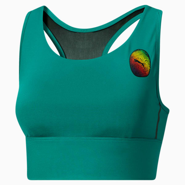 Sujetador deportivo de entrenamiento PUMA x OUT FOUNDATION Pride para mujer, Parasailing