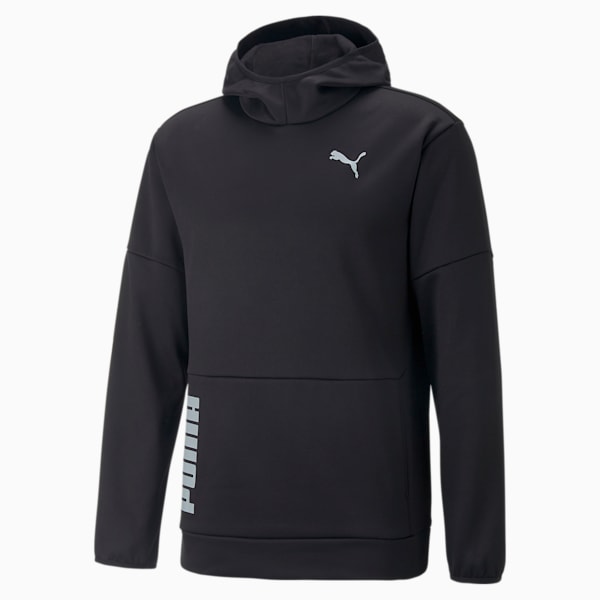 Train All Day PWRFleece Men's Hooded Training Sweatshirt, Puma Black, extralarge-IND