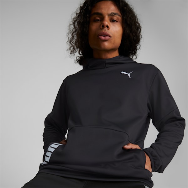 Train All Day PWRFleece Men's Hooded Training Sweatshirt, Puma Black, extralarge-IND