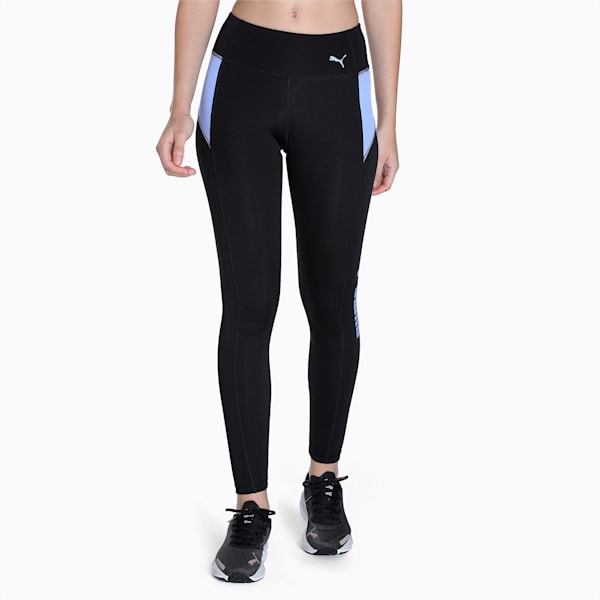 Train All Day 7/8 Women's Training Tights, PUMA Black-Elektro Purple
